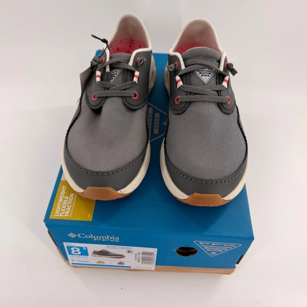 Columbia PFG Bahama X Relaxed Mens‎ Boat Shoes Grill Sunset Red BM9625 Size 8.5